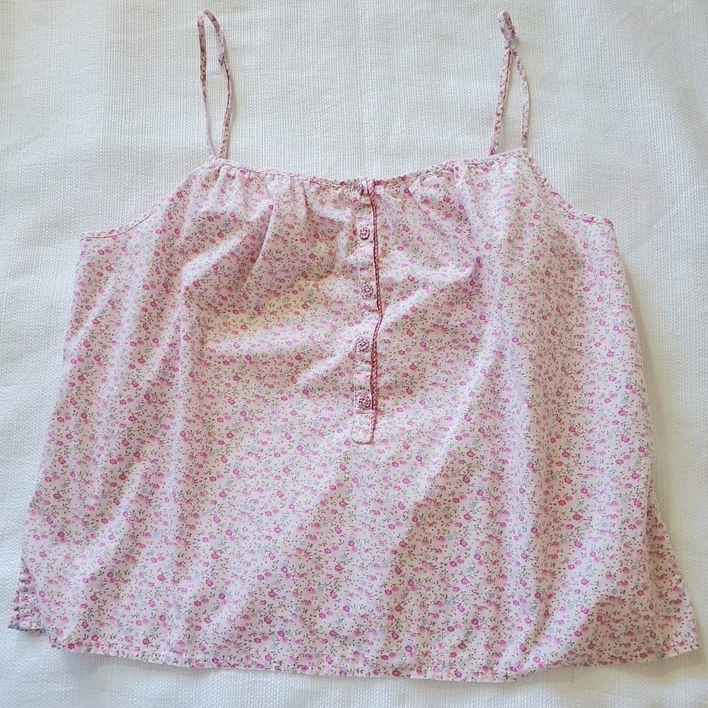 GAP Floral Print Adjustable Strap Cotton Camisol - Large - Picture 1 of 7